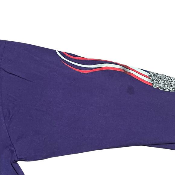 Vintage Harley Rally 2006 Support Our Troops Long Sleeve T-shirt Myrtle Beach LG - Picture 6 of 10